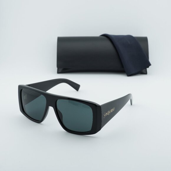 Saint Laurent SL832 001 Square Sunglasses - Black\Grey